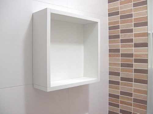 Nicho Branco C/fundo ,fixa Com Fita D.face,não Fure A Parede